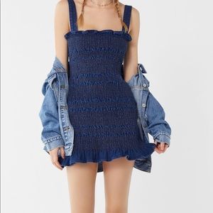 UO Sofia Denim Smocked Dress